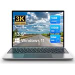 ALLDOCUBE GT BOOK 13 PLUS Laptop, Laptop Gaming 13.5 inch FHD 3000*2000 IPS Display, Notebook 16GB RAM 512GB SSD, Chromebook Intel N95 (bis zu 3.4 GHz), Windows 11, Mini HDMI, WiFi 2.4G/5GHz, Qwerty