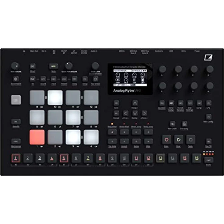 Elektron Analog Rytm MKII, Drumcomputer und Midi-Controller, Schwarz, mit hochwertigen Groove-Tools und sorgfältiger Verarbeitung – Bild 4