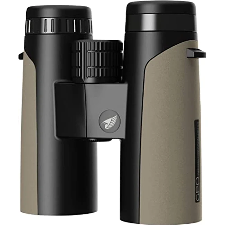 GPO German Precision Optics X42 mm, Fernglas B342 x 42 mm, Sand, Schwarz - Leichtes Magnesiumgehäuse, hohe Lichtdurchlässigkeit – Bild 1