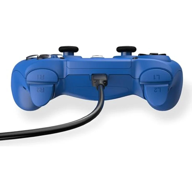 Trade Invaders Freaks and Geeks, Kabelgebundener PS4 Controller mit 2 Vibrationen, 3M Kabel und 3,5mm Klinke, Blau – Bild 4