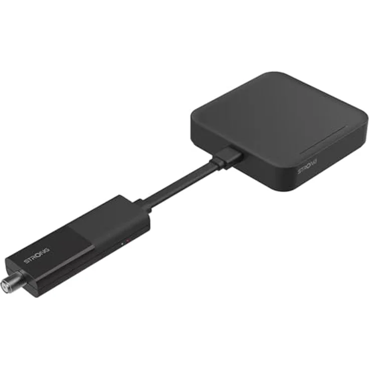STRONG SRT 427, 2 IN 1 Smart TV Box mit Google TV, 4K UHD, integriertem WLAN und über 4.000 TV-Kanälen, Schwarz – Bild 2