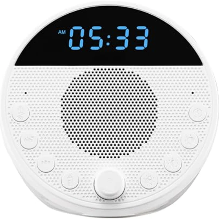 VEVOR CS8 Einschlafhilfe, White Noise Machine mit 18 Musiktiteln, 7-farbigem Nachtlicht, 2 Alarmen, automatischer Abschaltfunktion & Speicherfunktion – Bild 9