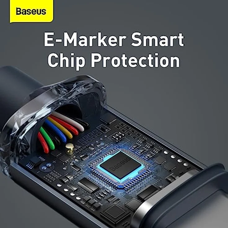 Baseus Crystal Shine 100W 120cm PD Type-C Ladekabel in Schwarz – Bild 4