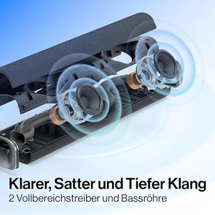 OXS Thunder Lite PC-Gaming-Soundbar mit Virtuellem Surround-Sound, 2 Breitbandtreiber, Bassröhre, HDMI/Aux/Optisch Kompatibilität, Bluetooth 5.0, Kompaktes Design – Bild 3