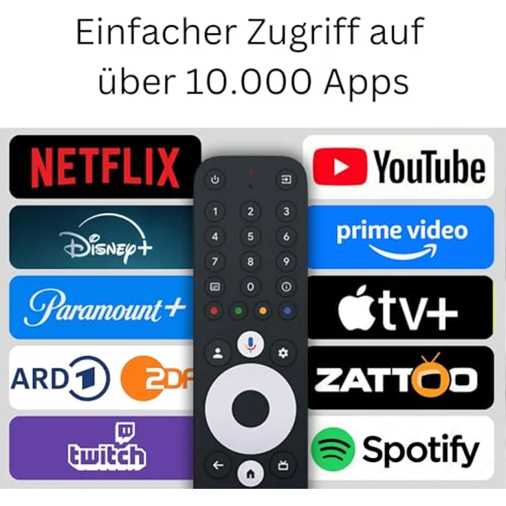 Orbsmart Streaming Box GX1 4K HDR10+ Smart Google TV Player | Dolby Vision & Atmos | AI-Features | 4GB RAM | WiFi 6 LAN USB | Chromecast | Netflix | Prime Video | Disney+ – Bild 3