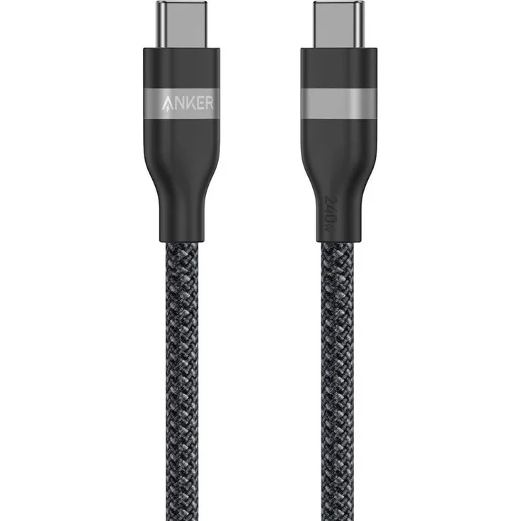 Anker USB Typ C - USB Typ C Kabel 240 W, 0,9 m, Schwarz, mit extrem hoher Biegefestigkeit und umweltfreundlichem Material