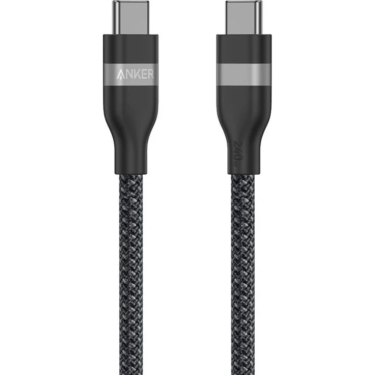 Anker USB Typ C - USB Typ C Kabel 240 W, 0,9 m, Schwarz, mit extrem hoher Biegefestigkeit und umweltfreundlichem Material