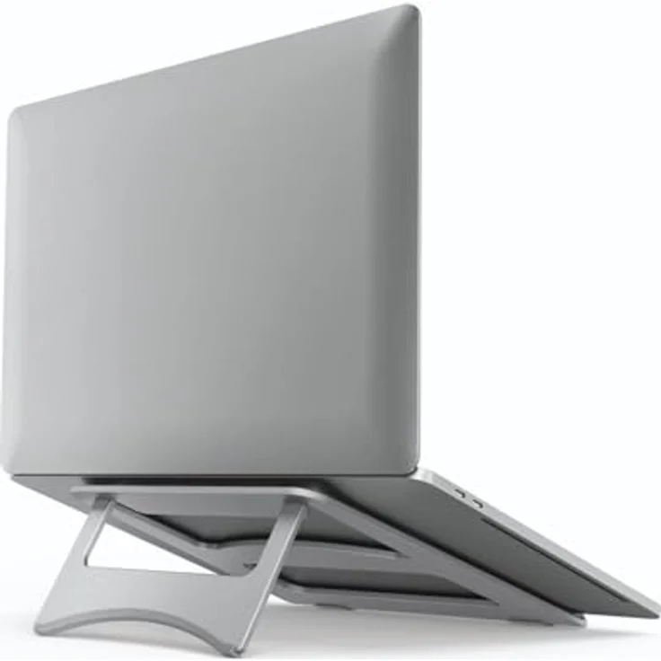 Hama Potatitilhalterung (PC-Ständer mit rutschfesten Gummipads, Neigung bis zu 120°, kompatibel mit Computern bis zu 15,6 Zoll) Aluminium – Bild 7
