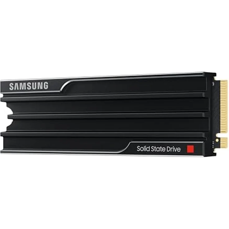 Samsung 9100 PRO Heatsink NVMe M.2 SSD, 4 TB, PCIe 5.0, 14.800 MB/s Lesen, 13.400 MB/s Schreiben, Schwarz – Bild 2