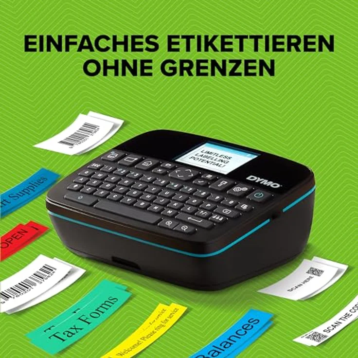 Dymo LabelManager 640CB, tragbares Beschriftungsgerät mit dualer Konnektivität, Farb-Touchscreen, wiederaufladbar, Schwarz – Bild 3