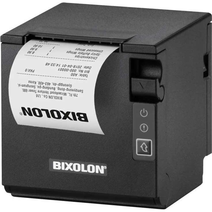 Bixolon SRP-Q200, Etikettendrucker mit USB und Ethernet, 203 dpi, hohe Druckgeschwindigkeit bis 250 mm/s, Thermodirekt-Technologie