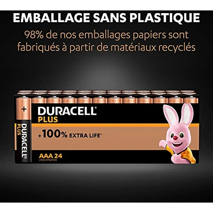Duracell - AAA Plus Alkaline Batterien 1,5V LR03 MN2400 24 Stück – Bild 4