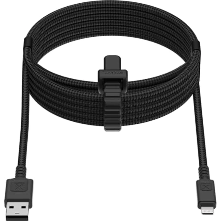 Xtorm Next Gen USB zu Lightning Kabel, 3 Meter, flexibles und langlebiges Kabel in Schwarz für Apple Geräte – Bild 6