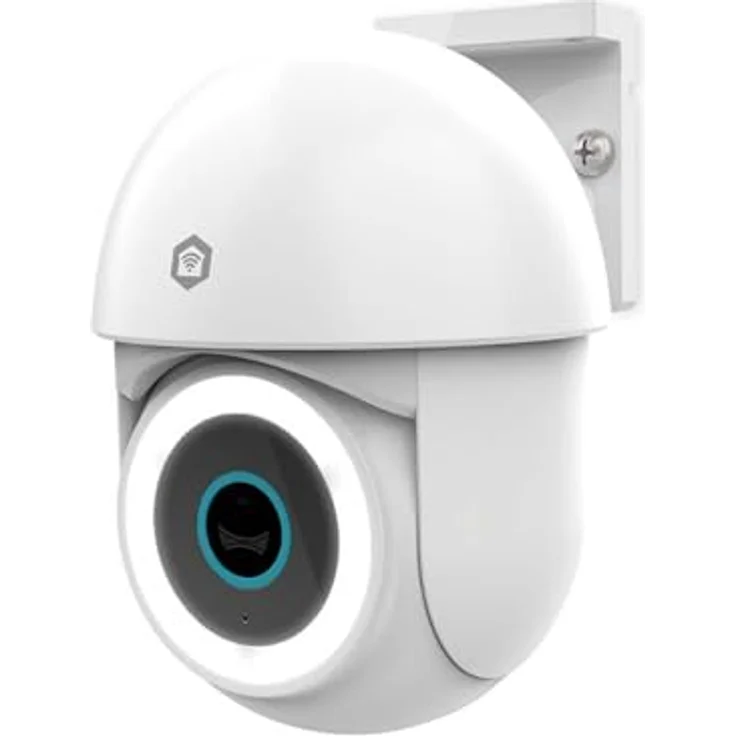 Nedis SmartLife Außenkamera - Wi-Fi - Spotlight - 3MP Full HD 1296p - Pan tilt - IP65 - Nachtsicht - Weiss – Bild 2