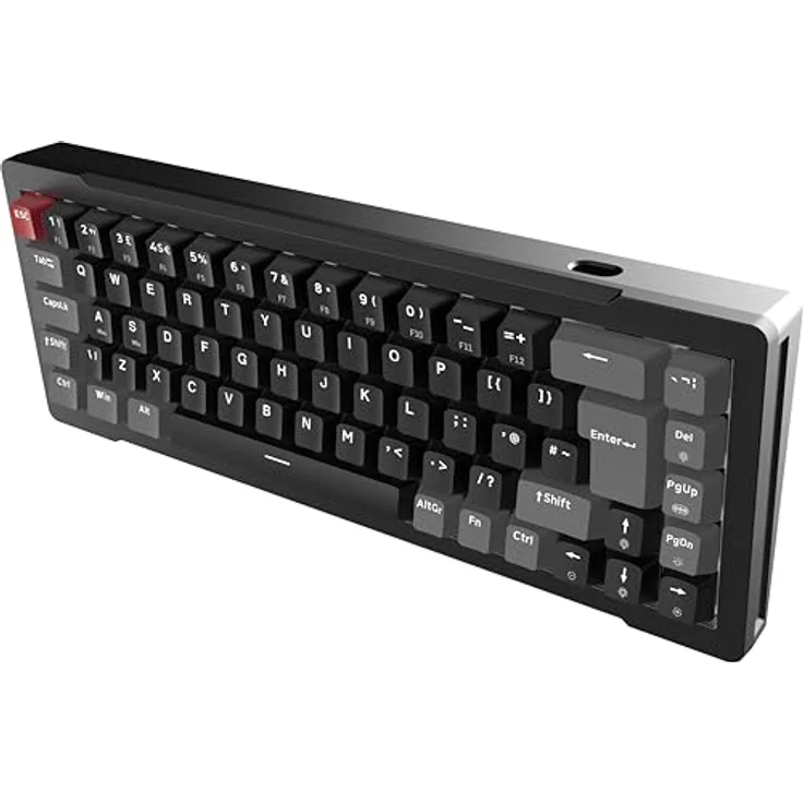 Raijintek MGA-68, kabelgebundene Gaming-Tastatur mit 69 Tasten, Hot-Swappable, CNC-Aluminiumrahmen, anpassbare ARGB-Beleuchtung, USB-C, schwarz – Bild 2