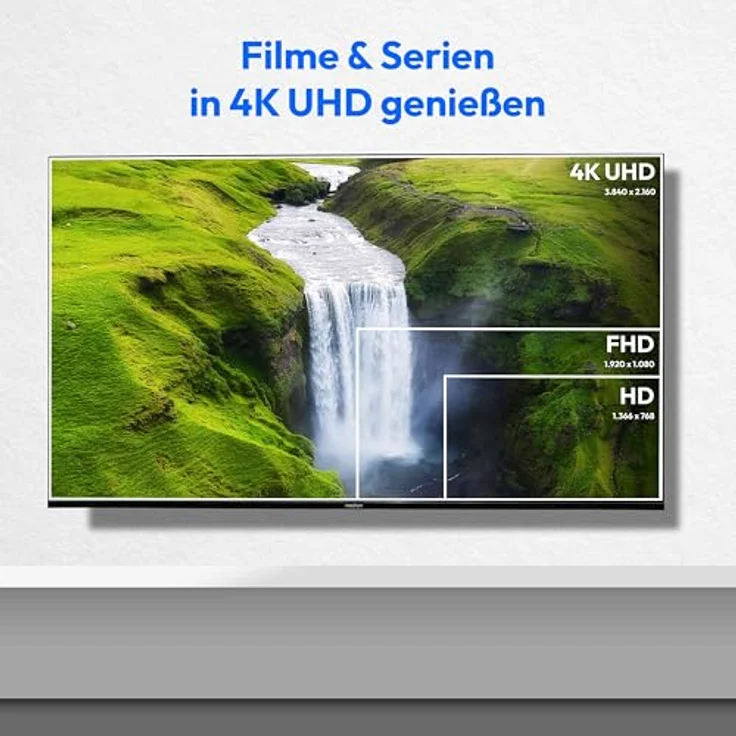 MEDION MD 850601, 125,7 cm (50 Zoll) QLED Fernseher mit 4K UHD, Dolby Vision HDR, Smart-TV und Bluetooth – Bild 3