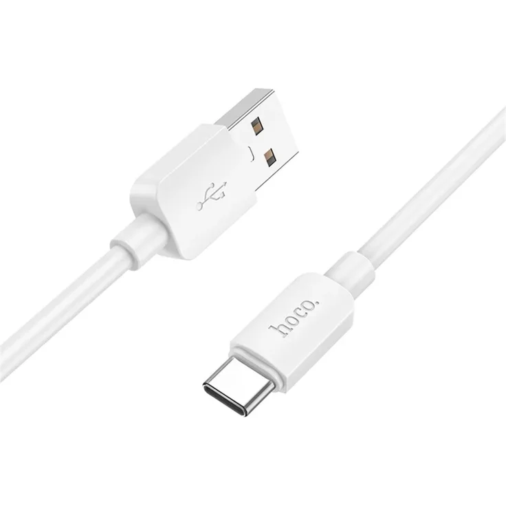 Hoco USB A zu Typ C PD 2.4A 27W X96 Kabel, 1 m, weiß, Schnellladekabel mit Überhitzungsschutz