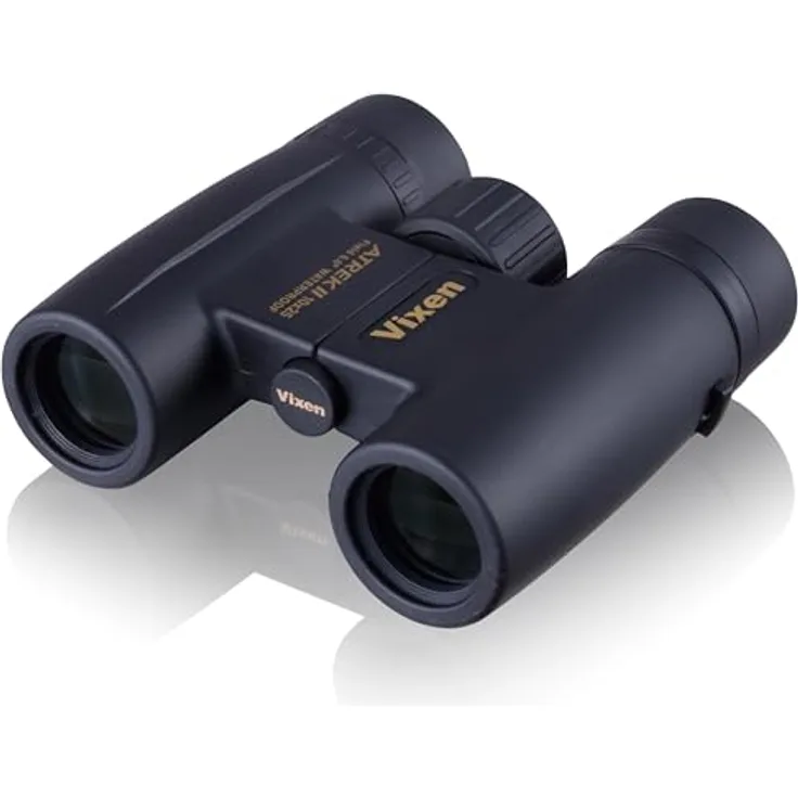 Vixen ATREK II 10x25 DCF Fernglas, wasserdichtes Dachkantfernglas mit PFM-Vergütung und großem Augenabstand