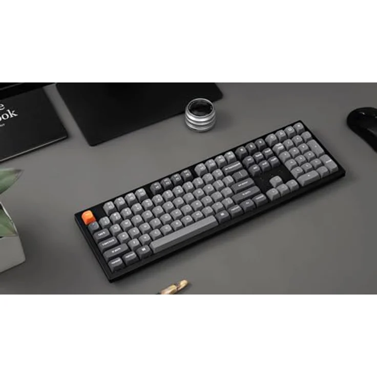 Keychron K10 Max Custom Wireless Mechanische Tastatur, 2.4 GHz/Bluetooth/USB-C, RGB, QMK/VIA Programmierbare Makros Hot-Swap, PBT Keycaps, für Mac Windows, Super Brown Switch, QWERTY US, Schwarz – Bild 5