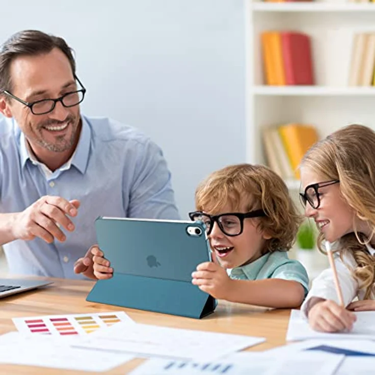 ProCase Hülle für iPad A16 11" (2025) / iPad 10. Generation (2022), Leichtes Hartschalen-Case mit Auto Wake/Sleep Funktion - Teal – Bild 3