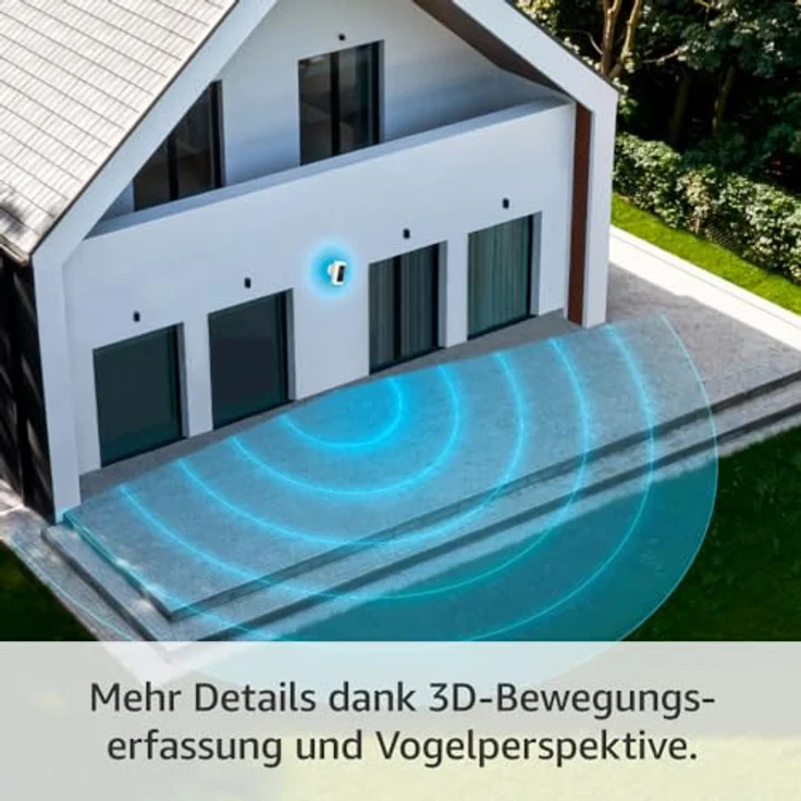 Ring Stick Up Cam Pro | Überwachungskamera aussen mit 1080p-HDR-Video, WLAN, 3D-Bewegungserfassung | Alexa-kompatible Sicherheitskamera (Akku-Variante), weiss – Bild 2