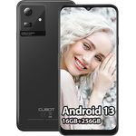 CUBOT Note 50 Smartphone Ohne Vertrag Android 13 Handy Günstig (2023),Octa-Core 16GB RAM/256GB ROM 4G Dual SIM Simlockfreie Handys,6,56" HD+ Display,5200mAh,50MP Kamera,NFC/Fingerabdruck/OTG-Schwarz