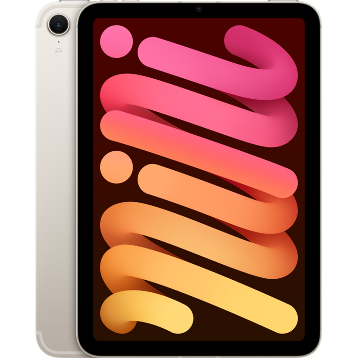 Apple iPad mini 7 (2024), Tablet, WiFi + 5G, 128 GB, 8,3 Zoll, 2.266 x 1.488 Pixel, iPadOS 18, 12 MP, Apple A17 Pro, Polarstern – Bild 1