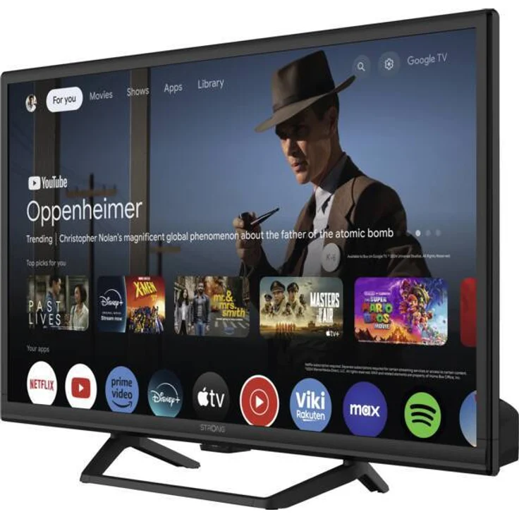 Strong SRT24HG4723C, 24 Zoll HD-Ready LED-Fernseher mit Google TV und Smart-Funktionen