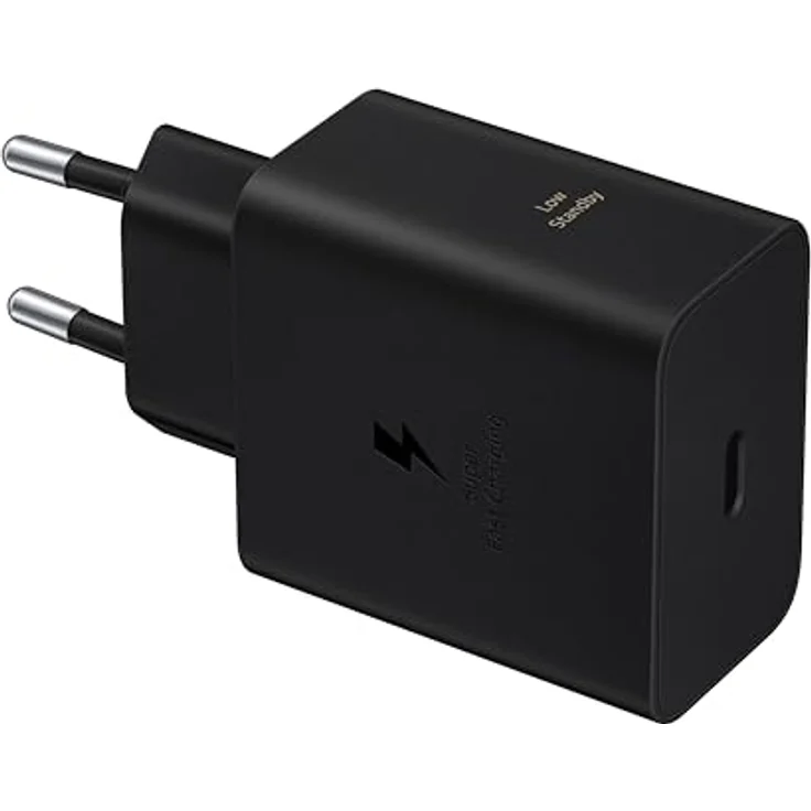 Samsung USB-C Schnellladegerät 60W, Schwarz, kompatibel mit Smartphones und Tablets – Bild 2
