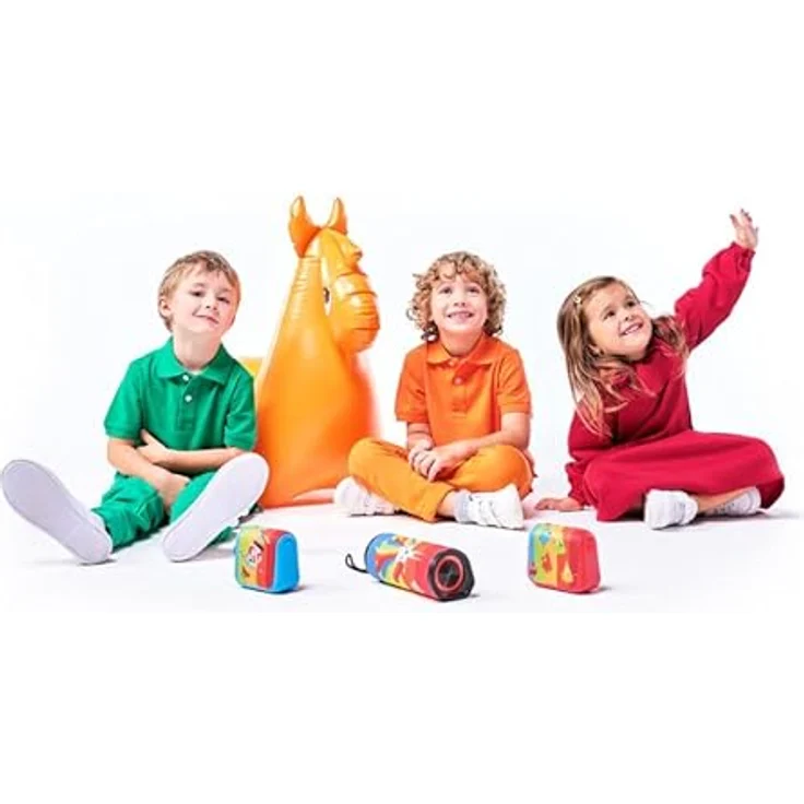 GOGEN Kinder Lautsprecher I Bis zu 12 Stunden Akku I 5W Ausgangsleistung I Bluetooth Box für Kinder I Blau – Bild 2