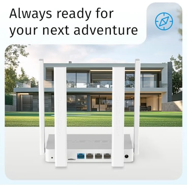 Keenetic Explorer 4G AC1200, Mesh-WLAN-Router mit 4-Port-Smart-Switch, Dual-Band, Multi-WAN, WPA3-Sicherheit – Bild 5