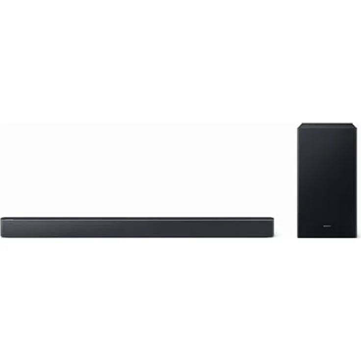 Samsung B-Series Soundbar HW-B460GF, 2.1-Kanal mit 300 W, kabellosem Subwoofer, Dolby Audio, DTS Virtual:X und Sprachverbesserung, Schwarz – Bild 1