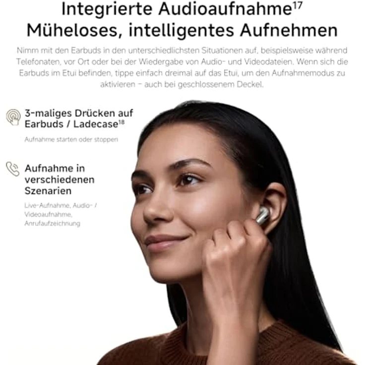 Xiaomi Buds 6, Wireless Kopfhörer mit hochwertigem Sound, Weiß – Bild 6