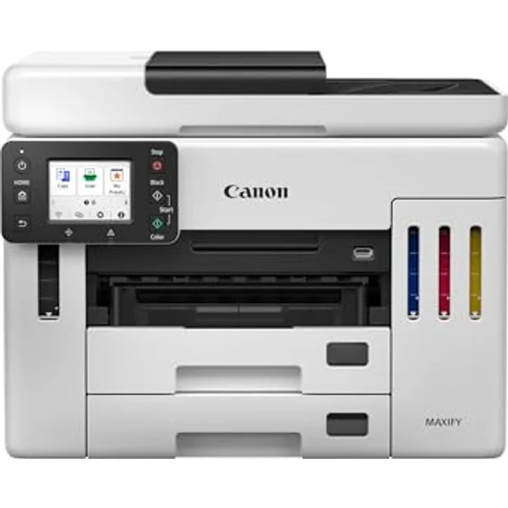 Canon MAXIFY GX 7150, 4-in-1 Tintenstrahl-Multifunktionsdrucker mit Duplexdruck, A4, 600 x 1200 DPI, Wi-Fi, schwarz