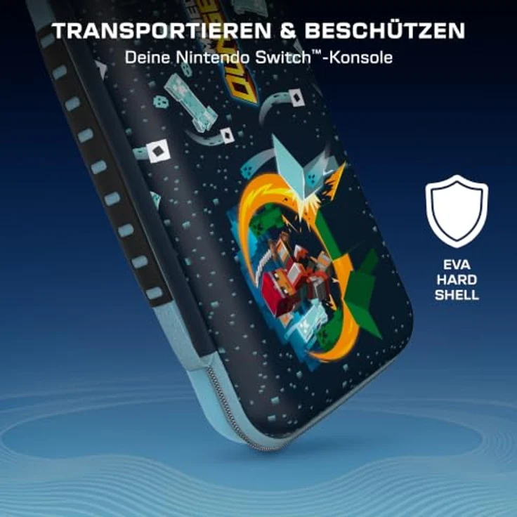 Turtle Beach PlayTrek™ Reisetasche für Nintendo Switch™ 2, Minecraft™ Dungeons II-Design mit EVA-Außenhülle und gepolstertem Innenraum, für maximalen Schutz und Zubehörorganisation – Bild 8