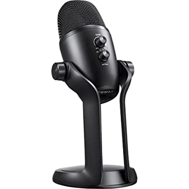 Godox Multi Pattern USB Kondensatormikrofon, vielseitiges Mikrofon mit mehreren Richtcharakteristika, schwarz – Bild 6