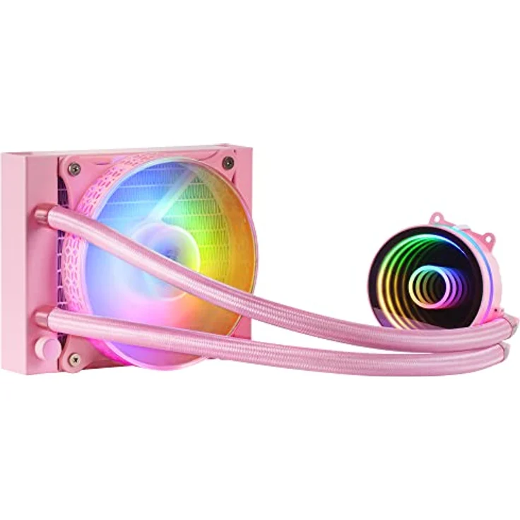 Mars Gaming ML-ONE120 Rosa, CPU Wasserkühlung mit 200W TDP, Infinity Mirror und FRGB Silent-Lüfter, Universal Multisocket – Bild 1