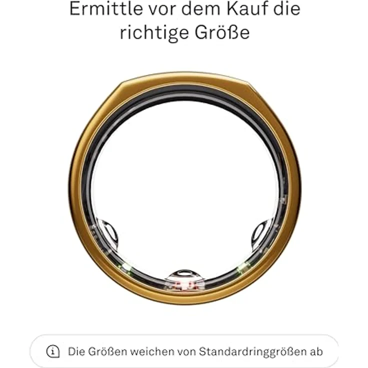 Oura Ring Gen3 Heritage (10, Gold), Smart Ring zur Überwachung von Schlaf, Aktivität, Stress und Herzfrequenz, Gold – Bild 2