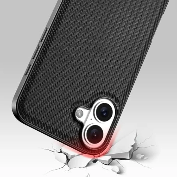 Nevox StyleShell Nylo, Handyhülle für iPhone 16 aus Polycarbonat, TPU und Nylon mit Kameraschutz – Bild 4