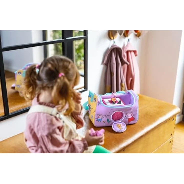 tonies Hinter dem Regenbogen HörSpiel-Transporter "Peppa Pig", 100% recyceltes PET, 19x28x13 cm, ca. 262g – Bild 7