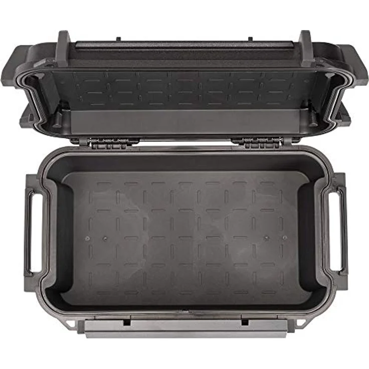 PELI R60 Ruck Schutzbehälter, wasserdichte Aufbewahrungslösung für kleine elektr. Geräte und Werkzeuge bei Outdoor-Abenteuern, IP68 Wasserdicht und staubdicht, 2,32L Fassungsvermögen, Farbe: Schwarz – Bild 6