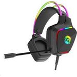 Canyon Darkless Gaming Headset GH-9A, RGB-Hintergrundbeleuchtung, USB + 3,5mm Klinke, 2m Kabel, schwarz