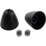 Sennheiser RS 5200 / RS 5000 / RS 2000 / Set 860 / Set 880 Ohrpolster mit Cerumenfiltern aus Silikon - Schwarz (1 Paar)