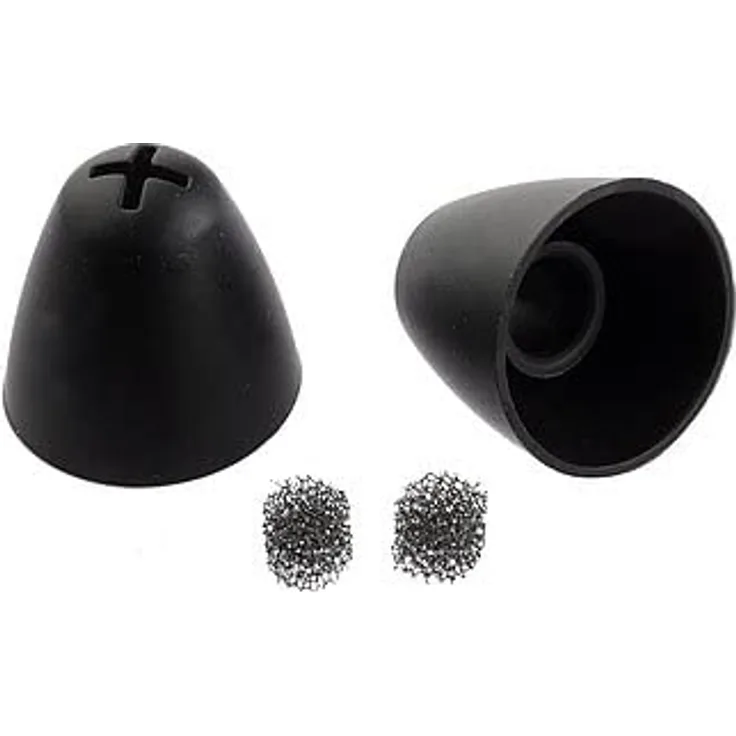 Sennheiser RS 5200 / RS 5000 / RS 2000 / Set 860 / Set 880 Ohrpolster mit Cerumenfiltern aus Silikon - Schwarz (1 Paar)