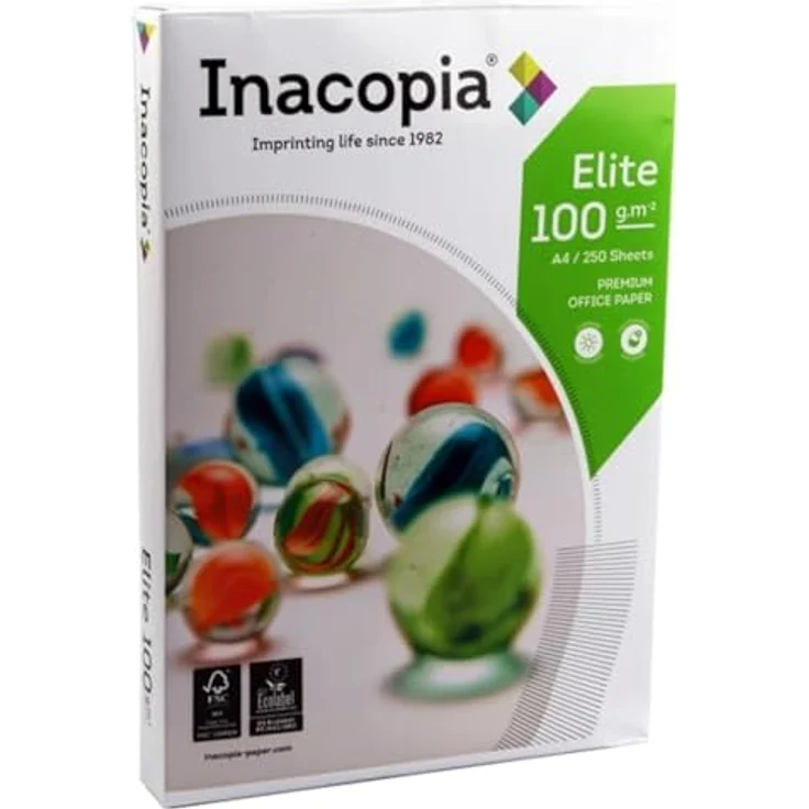 INACOPIA Elite Fotokopierpapier, 100 g, 250 Blatt, A4, weiß und schwarz – Bild 1