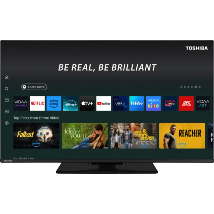 TOSHIBA 65UV3F63DA 65" 4K Smart LED TV mit Dolby Vision, DLED und RMS 20W Audio