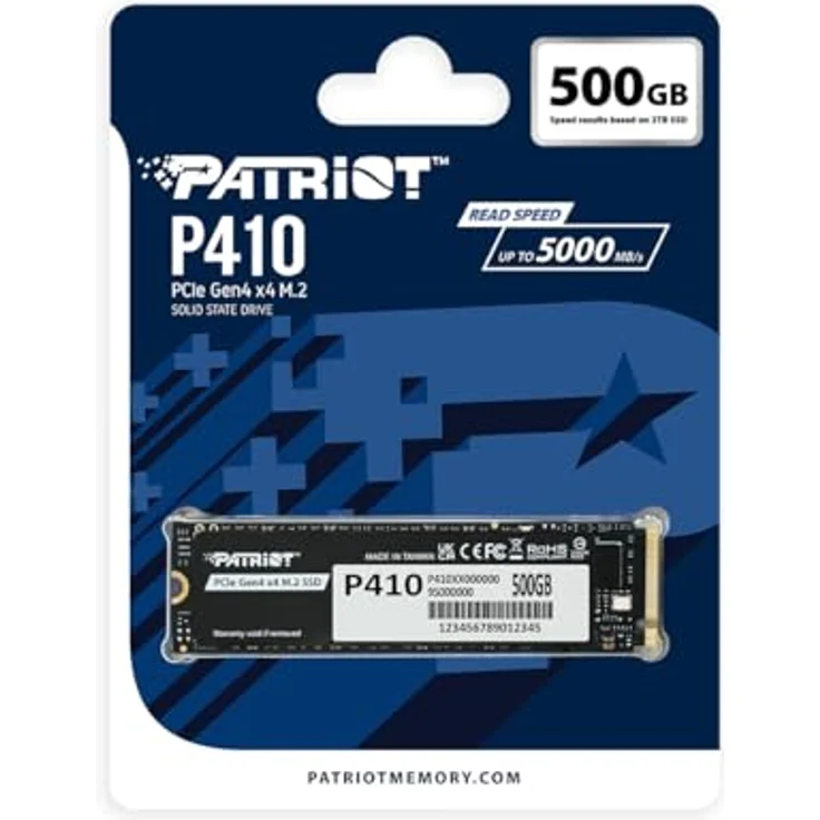 Patriot Viper P410, 500GB M.2 SSD PCIe 4.0 mit 5000 MB/s Leserate, ohne Heatsink – Bild 4