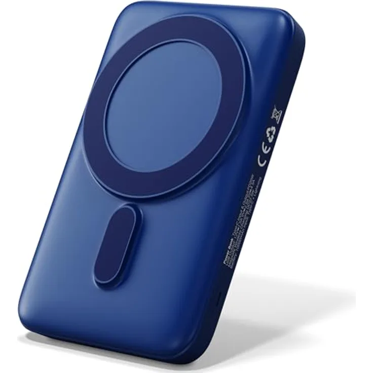 Viesta Classic PM42K Powerbank USB-C, 10.000 mAh, Blau, Wireless Charger mit MagSafe, QC 22,5 W & PD 20 W Fast Charging, LED Batterieanzeige