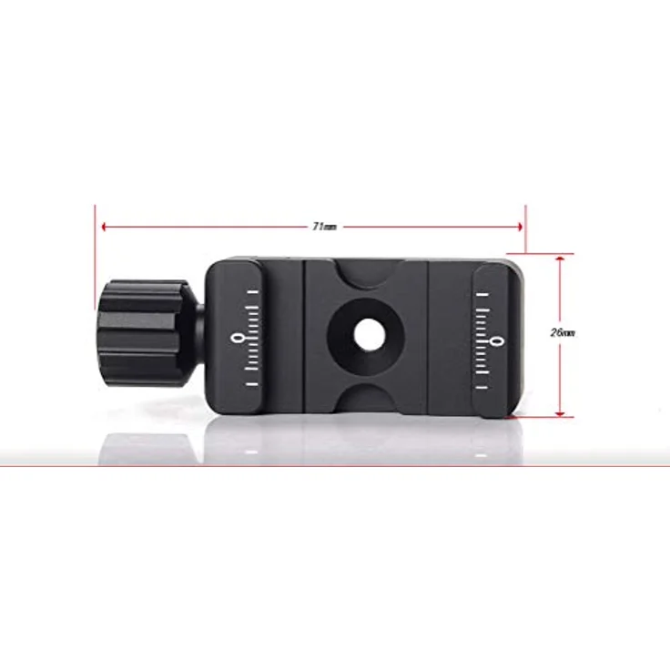 SUNWAYFOTO DDC-26 Schnellwechselplatte Klemme Arca Swiss 26mm,1/4" Schraube Universal-Schnellwechselsitz – Bild 4