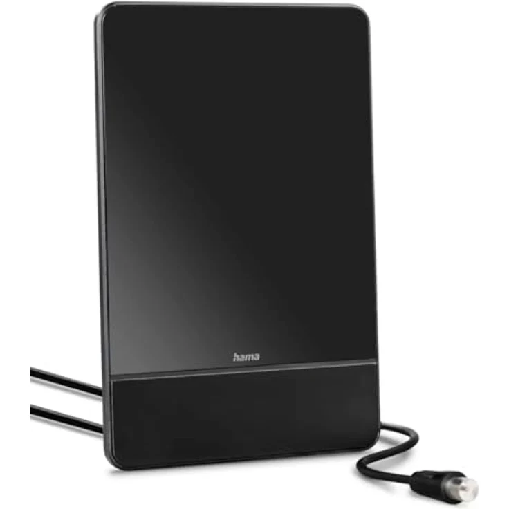 Hama Aktive Zimmerantenne schwarz für DAB+, DAB, DVB-T2, UKW energiesparend Innenantenne (DAB, DAB+, DVB-T2, UKW, für Innenbereich), LED, störungsfreier Empfang, automatischer Verstärker, TV, Radio – Bild 3